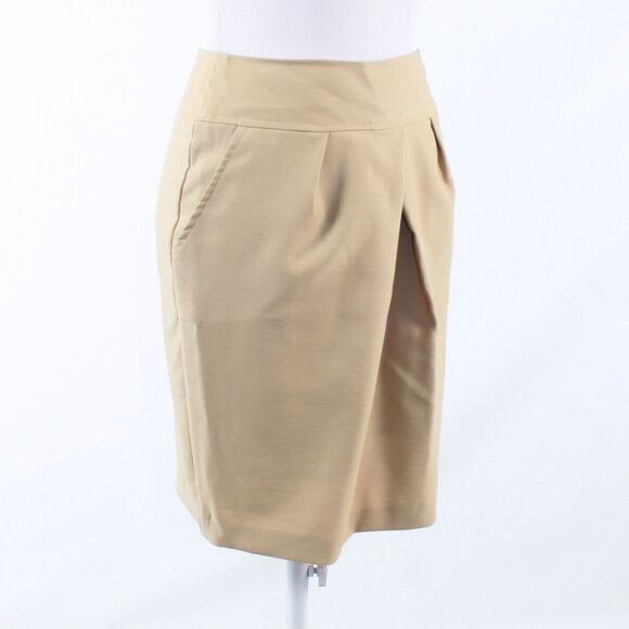 Bastet khaki wool pleated skirt IT38 - Picture 3 of 8